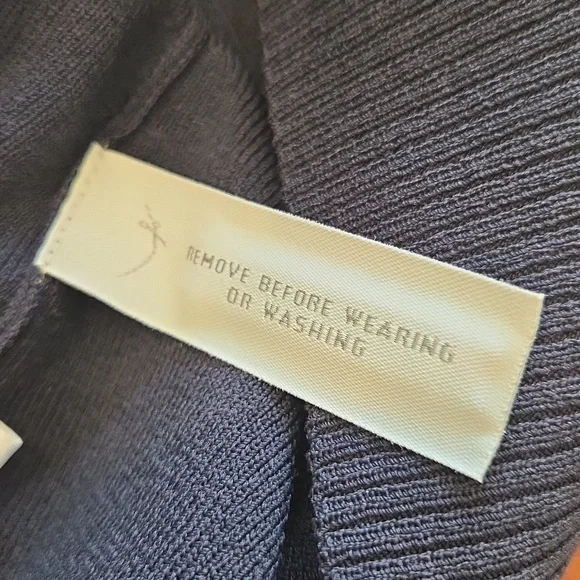Easter Brunch Anne Taylor Loft Women's Navy Blue Sweater Full Snap Front XS - Picture 13 of 16